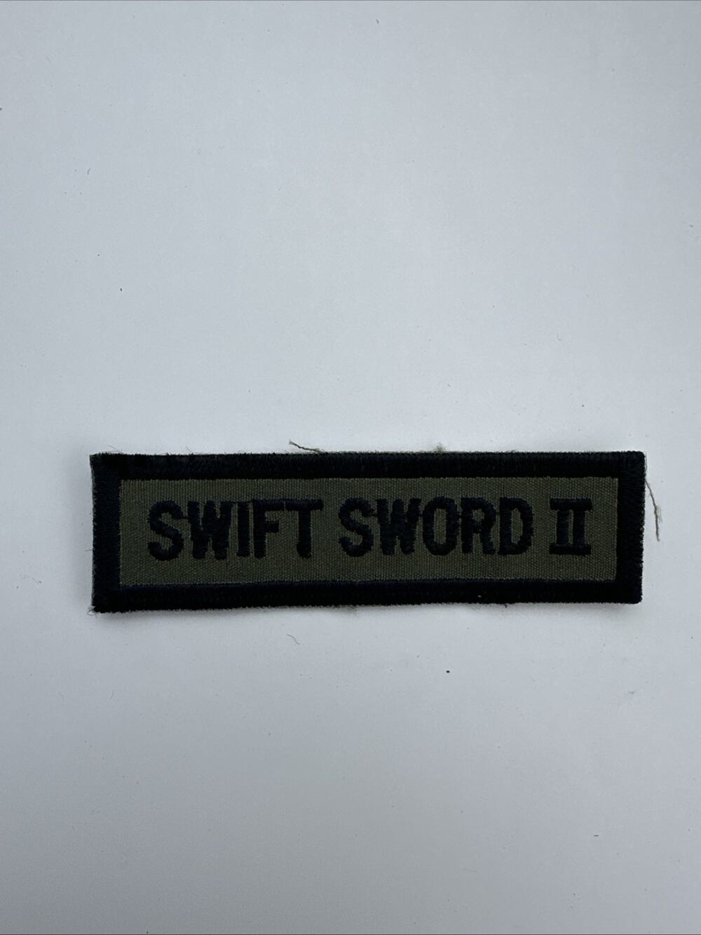 US Army Swift Sword II Desert Tab Patch Military Exercise OCP Tactical SSI VTG